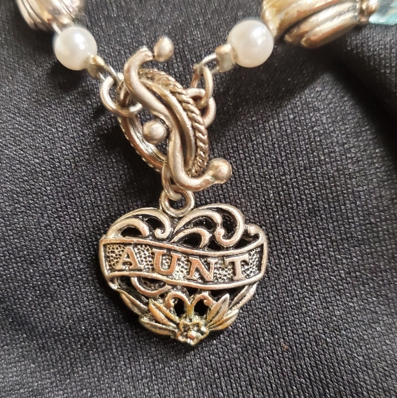 Special Aunt Blue Silver Keepsake Bracelet - Picture 2 of 5